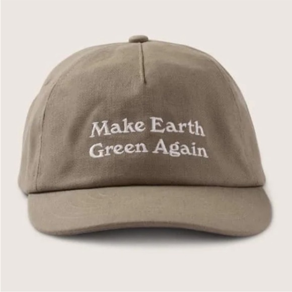 Will + Bear Made In Australia Recycled / Organic 5-Panel Earth Cap Khaki Green - Picture 1 of 12